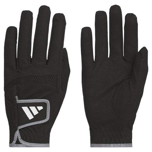 Adidas Rain Golf Glove (Pair Pack) (Black) Secure Fit Design For Wet Conditions