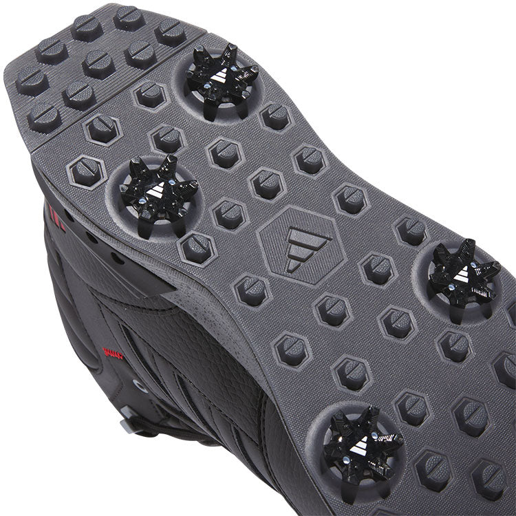  Adidas S2G RAIN.RDY Golf Boots (Black/Iron Metallic/Better Scarlet) Lightstrike Cushioning With Maximum Protection