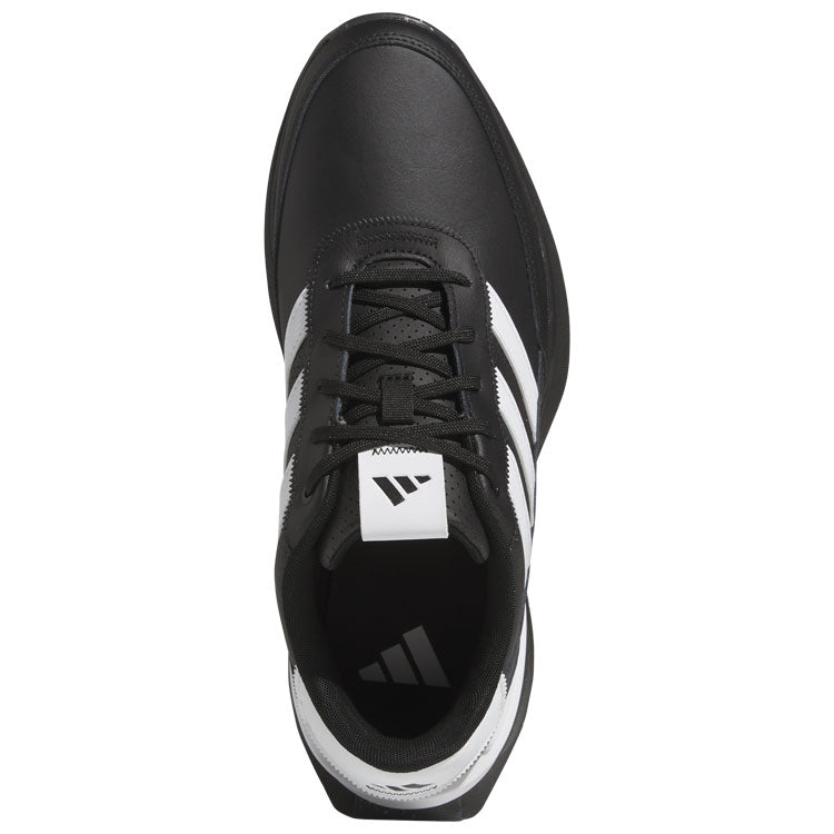  Adidas S2G SL Leather Golf Shoes (Core Black/White/Iron) Everyday Comfort With Spikeless Versatility