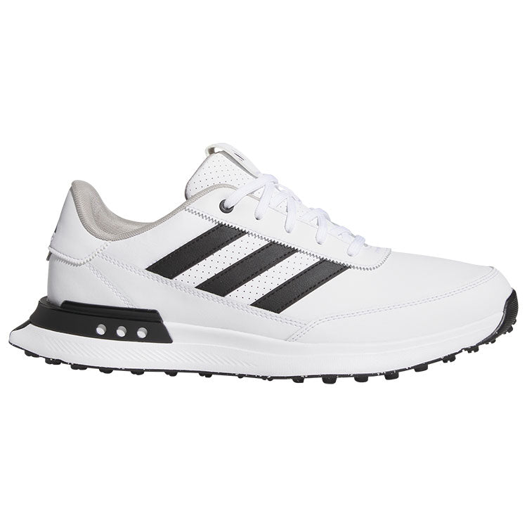  Adidas S2G SL Leather Golf Shoes (White/Black-Grey) Everyday Comfort With Spikeless Versatility