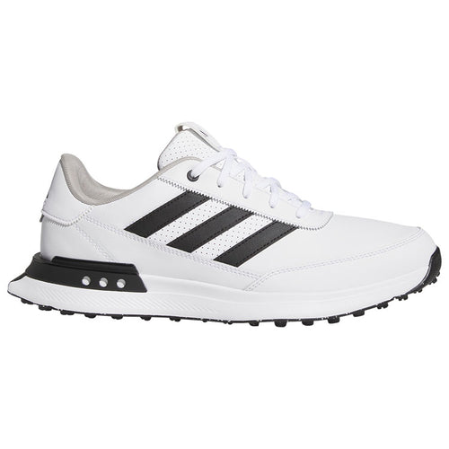  Adidas S2G SL Leather Golf Shoes (White/Black-Grey) Everyday Comfort With Spikeless Versatility