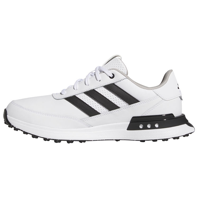  Adidas S2G SL Leather Golf Shoes (White/Black-Grey) Everyday Comfort With Spikeless Versatility