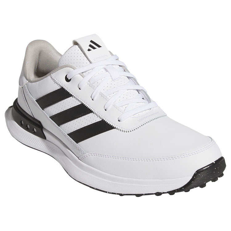  Adidas S2G SL Leather Golf Shoes (White/Black-Grey) Everyday Comfort With Spikeless Versatility