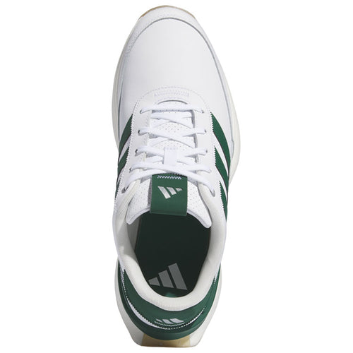  Adidas S2G SL Leather Golf Shoes (White/Collegiate Green/Gum 4) Everyday Comfort With Spikeless Versatility
