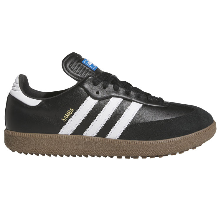  Adidas Golf Originals Samba Lux Spikeless Golf Shoe (Black/White/Gum 5) Special Edition With Primegreen Sustainability
