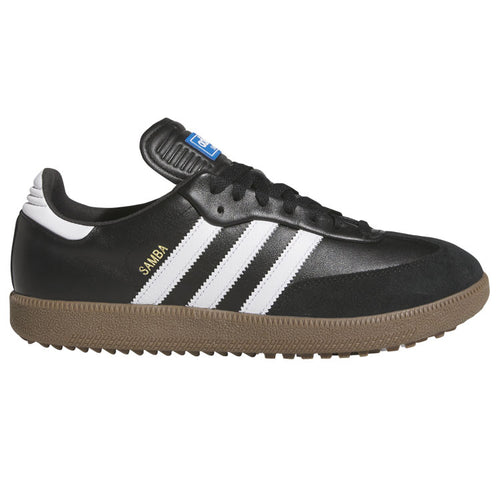  Adidas Golf Originals Samba Lux Spikeless Golf Shoe (Black/White/Gum 5) Special Edition With Primegreen Sustainability