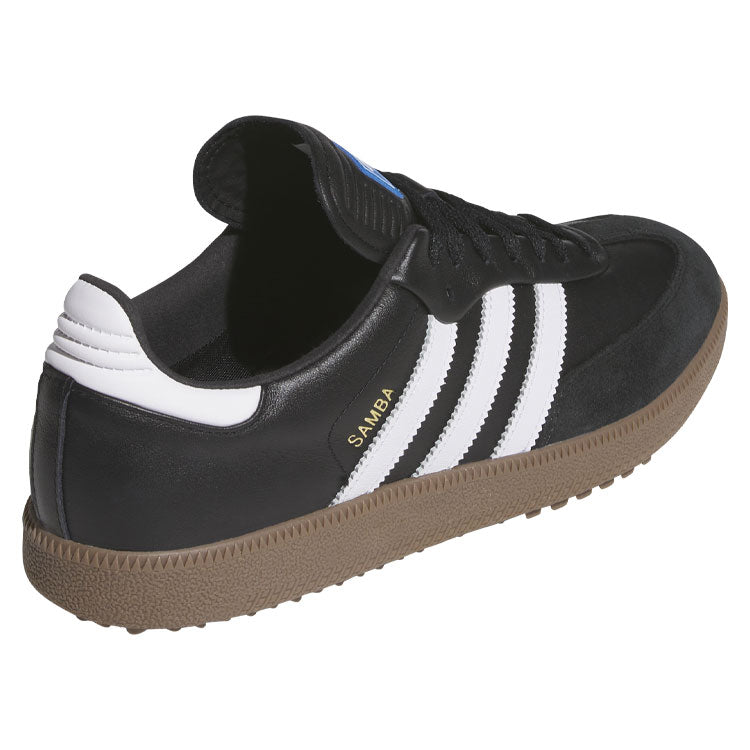  Adidas Golf Originals Samba Lux Spikeless Golf Shoe (Black/White/Gum 5) Special Edition With Primegreen Sustainability