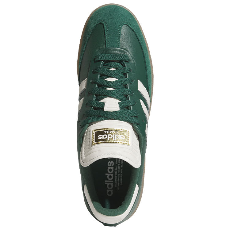  Adidas Golf Originals Samba Lux Spikeless Golf Shoes (Collegiate Green/Off White/Gum) Special Edition With Primegreen Sustainability