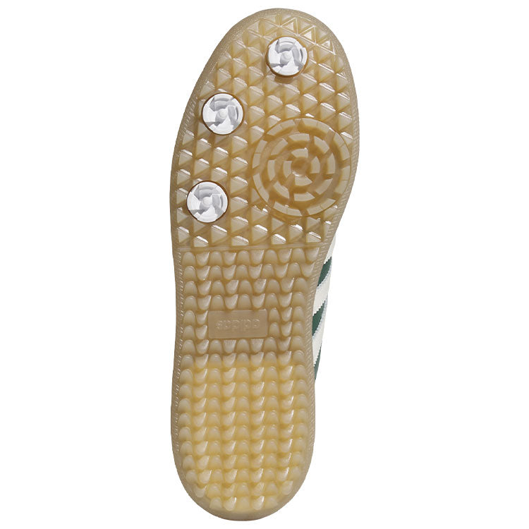  Adidas Golf Originals Samba Lux Spikeless Golf Shoes (Collegiate Green/Off White/Gum) Special Edition With Primegreen Sustainability