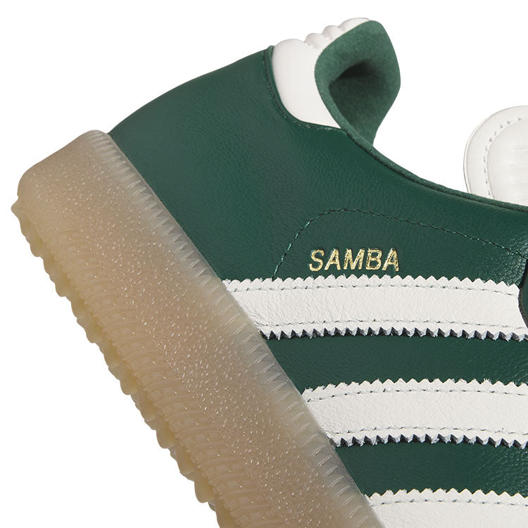  Adidas Golf Originals Samba Lux Spikeless Golf Shoes (Collegiate Green/Off White/Gum) Special Edition With Primegreen Sustainability