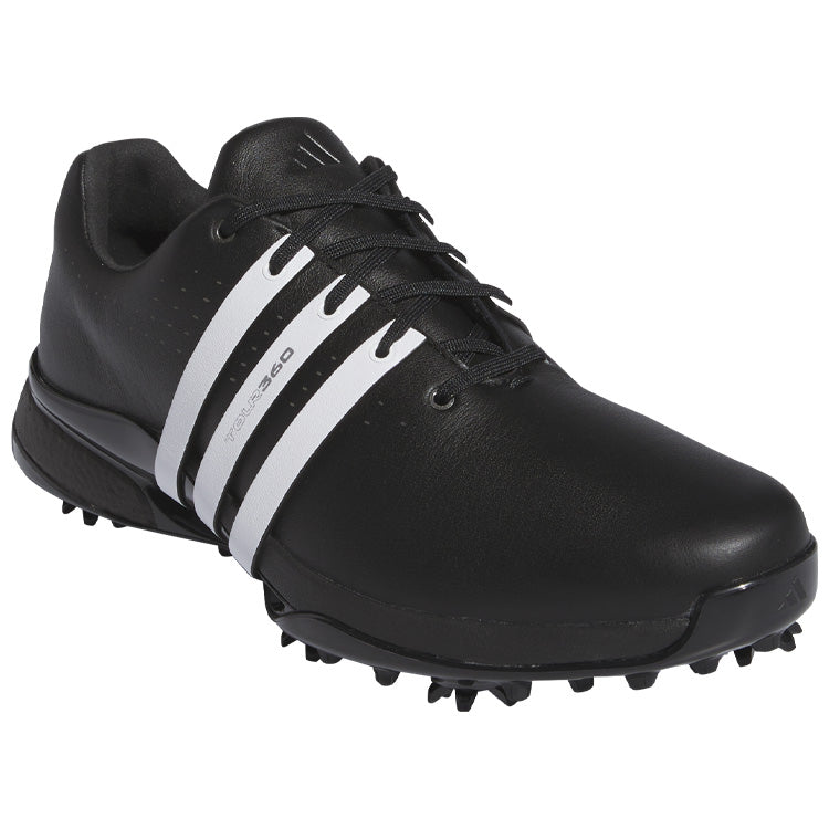  Adidas Tour 360 Golf Shoes (Black/White/Black) Premium Tour Level Support With 360Wrap