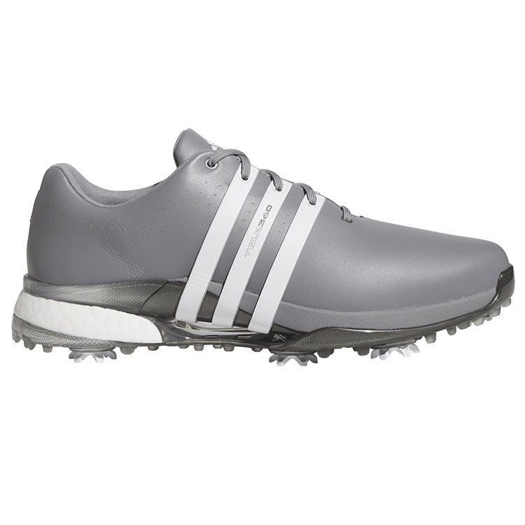  Adidas Tour 360 Golf Shoes (Grey Three/White/Iron) Premium Tour Level Support With 360Wrap
