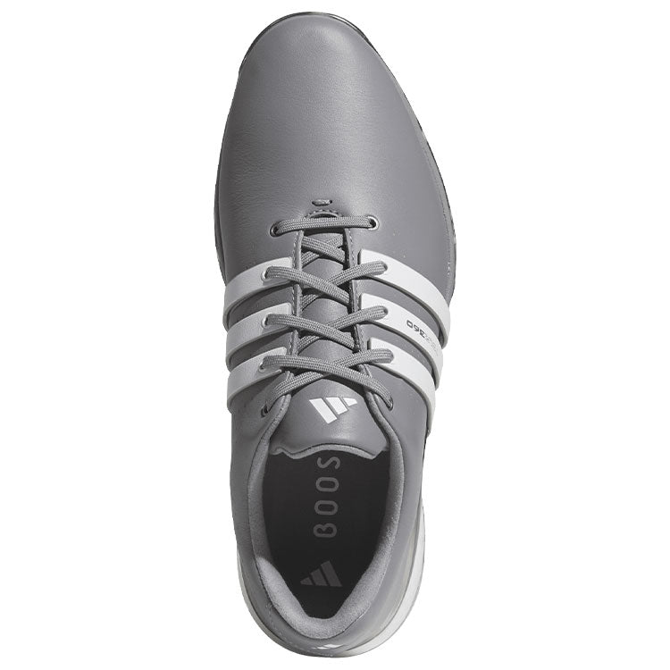  Adidas Tour 360 Golf Shoes (Grey Three/White/Iron) Premium Tour Level Support With 360Wrap