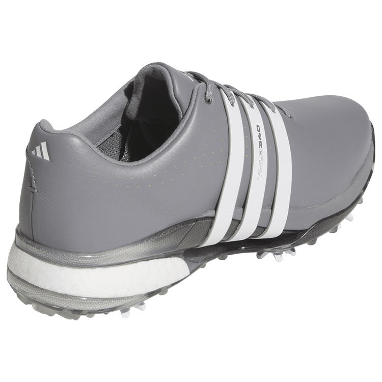  Adidas Tour 360 Golf Shoes (Grey Three/White/Iron) Premium Tour Level Support With 360Wrap