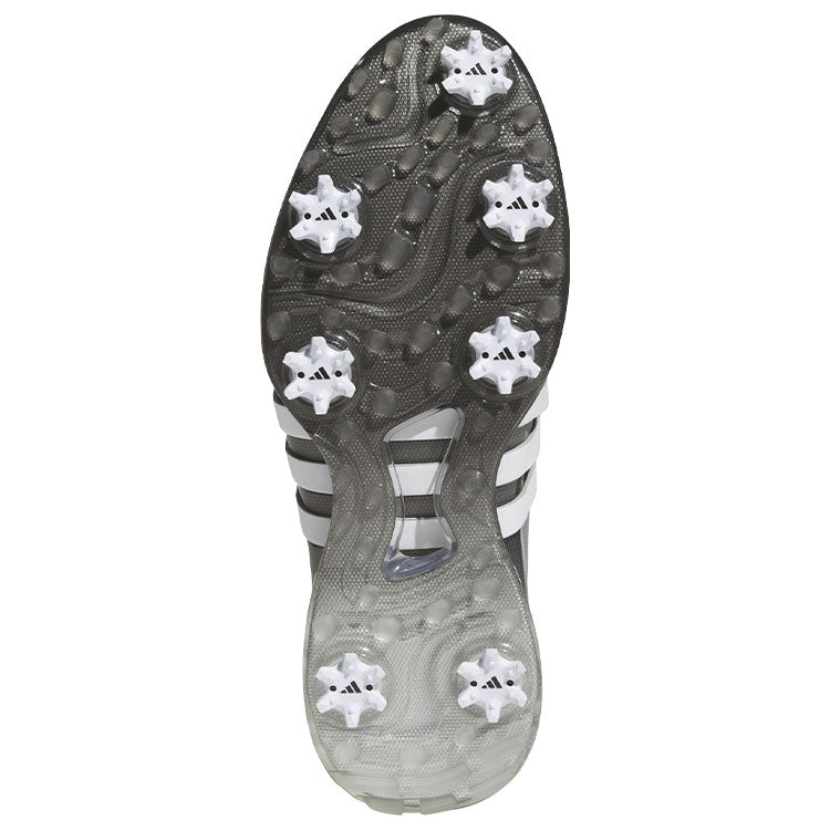  Adidas Tour 360 Golf Shoes (Grey Three/White/Iron) Premium Tour Level Support With 360Wrap