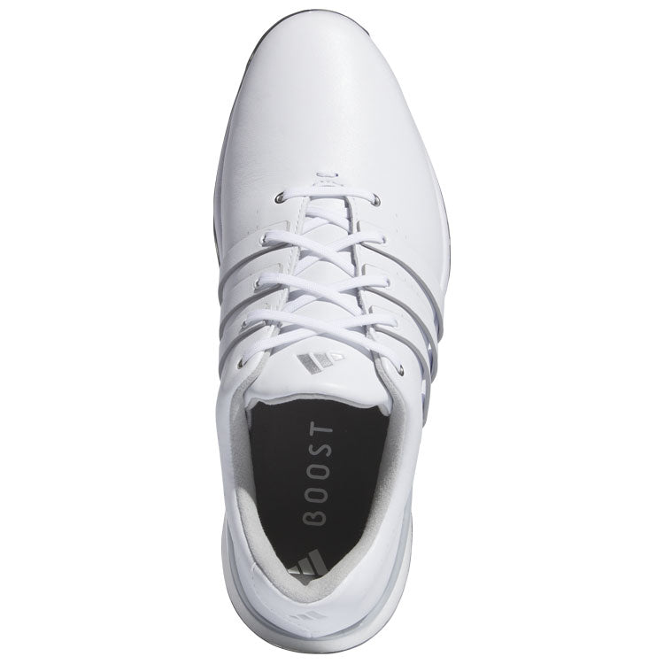  Adidas Tour 360 Golf Shoes (White/White/Silver) Premium Tour Level Support With 360Wrap