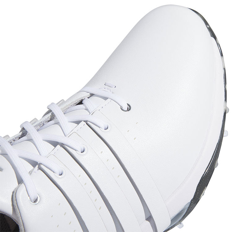  Adidas Tour 360 Golf Shoes (White/White/Silver) Premium Tour Level Support With 360Wrap