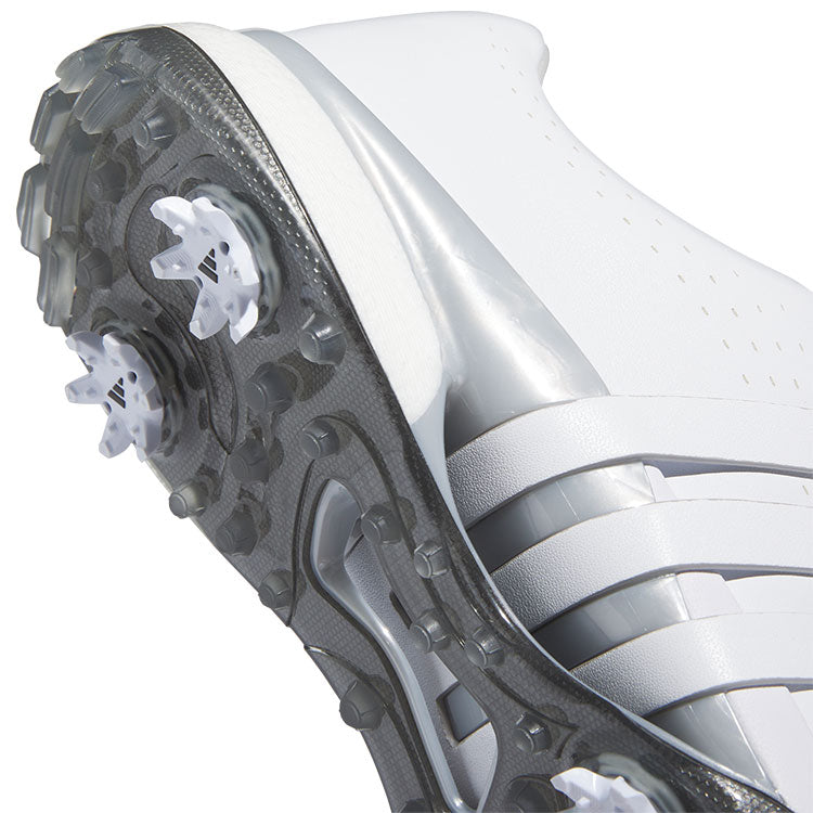  Adidas Tour 360 Golf Shoes (White/White/Silver) Premium Tour Level Support With 360Wrap