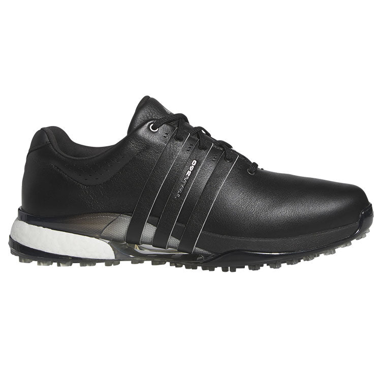  Adidas Tour 360 SL Golf Shoes (Black/Silver/Black) Premium Tour Level Support With 360Wrap