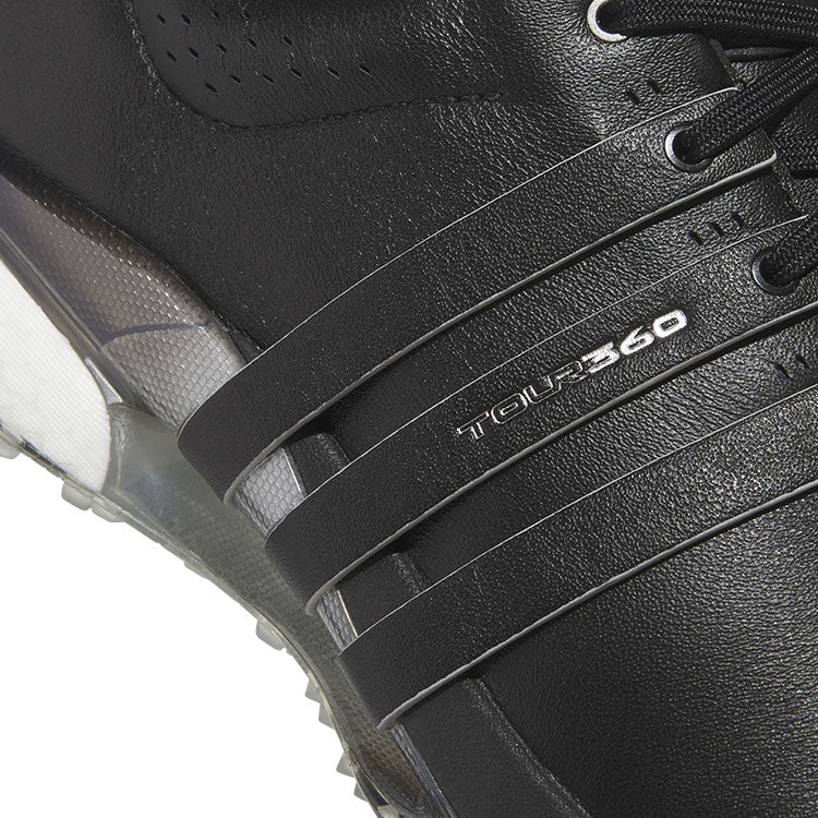  Adidas Tour 360 SL Golf Shoes (Black/Silver/Black) Premium Tour Level Support With 360Wrap