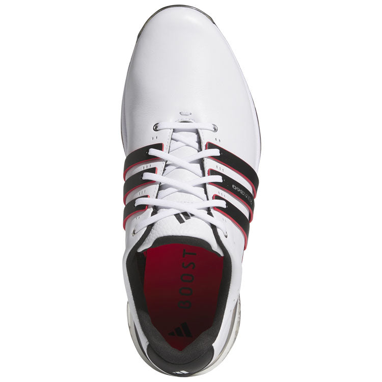  Adidas Tour 360 SL Golf Shoes (White/Core Black/Lucid Red) Premium Tour Level Support With 360Wrap