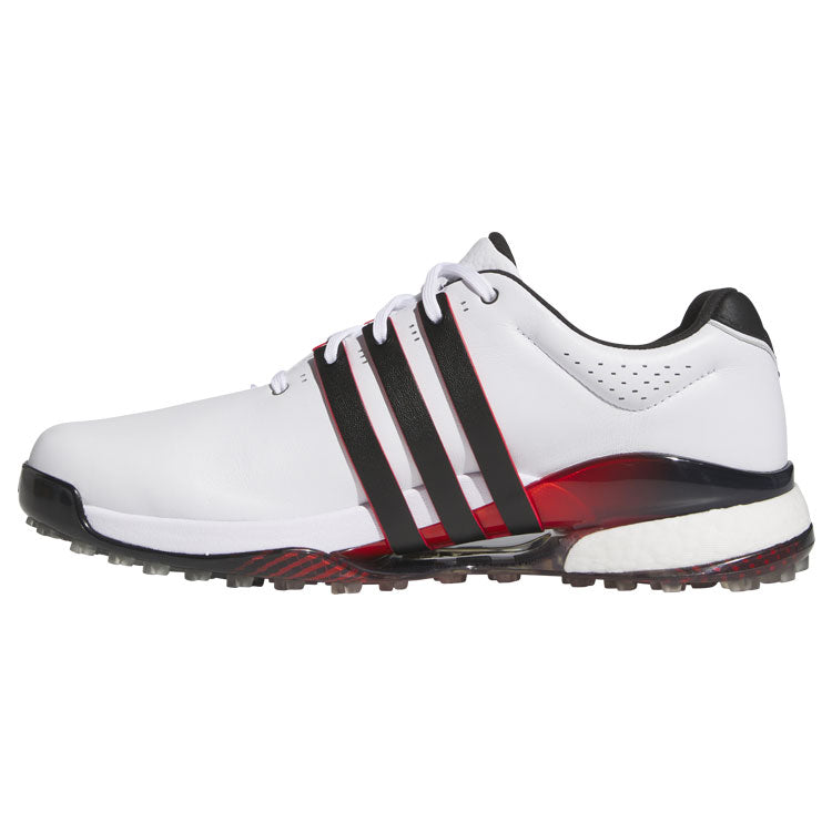  Adidas Tour 360 SL Golf Shoes (White/Core Black/Lucid Red) Premium Tour Level Support With 360Wrap