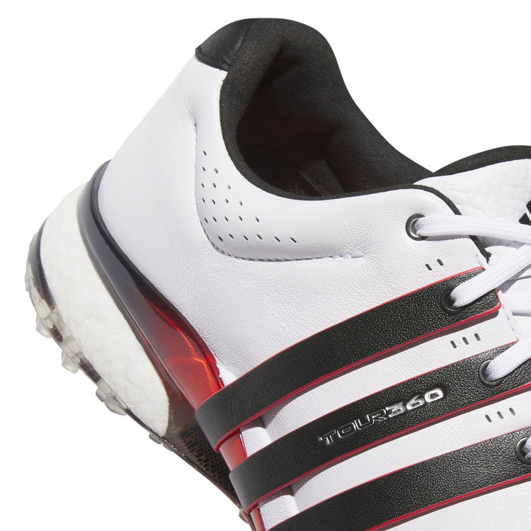  Adidas Tour 360 SL Golf Shoes (White/Core Black/Lucid Red) Premium Tour Level Support With 360Wrap