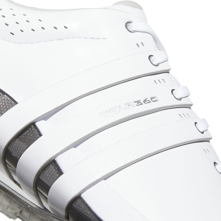  Adidas Tour 360 SL Golf Shoes (White/Silver) Premium Tour Level Support With 360Wrap