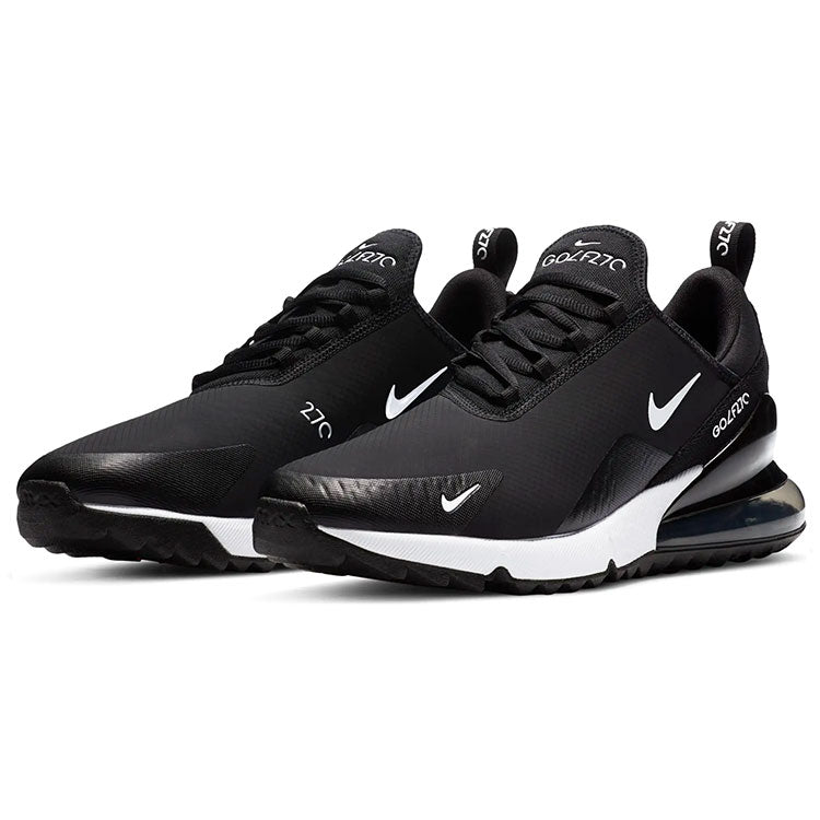  Nike Air Max 270G Golf Shoes (Black/White/Hot Punch) Large Max Air Unit With Tour Level Traction