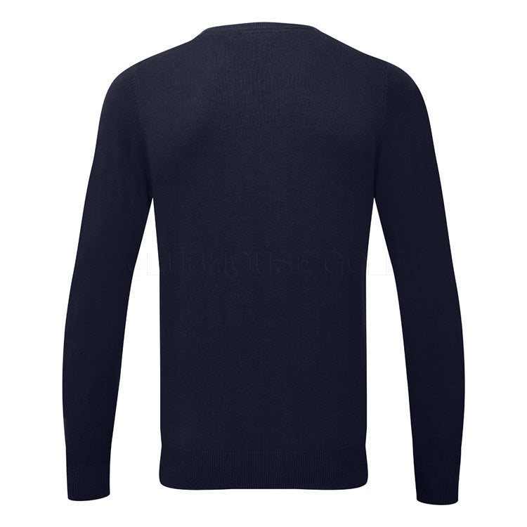  Glenmuir Eden V-Neck Cotton Golf Sweater (Navy) Soft Lightweight Cotton For Comfortable Feel