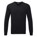  Glenmuir Lomond V-Neck Lambswool Golf Sweater (Black) Incredible Warmth With Pure Knit Lambswool