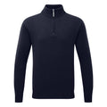  Glenmuir Coll 1/4 Zip Lambswool Golf Sweater (Navy) Incredible Warmth With Pure Knit Lambswool