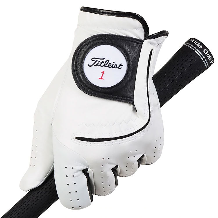  Titleist Players Flex Golf Glove (White / Left Handed Golfer) Satin Net Technology Maximizes Durability