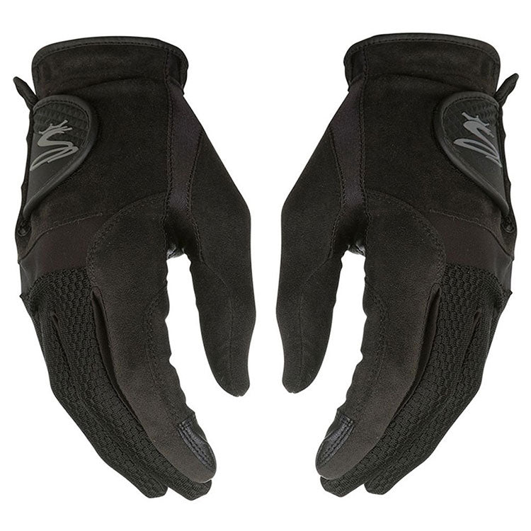  Cobra StormGrip Rain Golf Gloves (Pair Pack) (Black) Maximum Grip With Water Resistant Coating