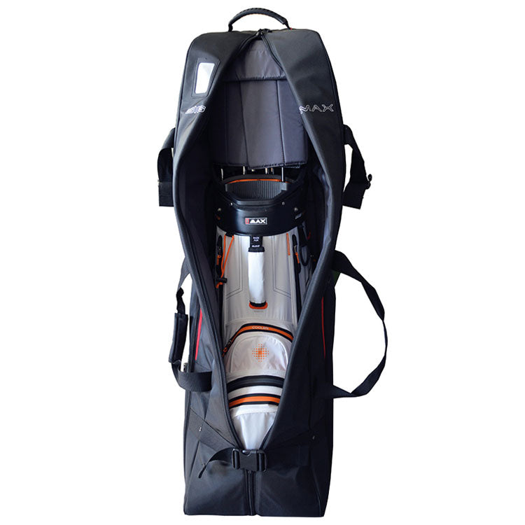  Big Max Traveller Golf Travel Cover (Charcoal/Black) Upright Design With Durable Skate Wheels